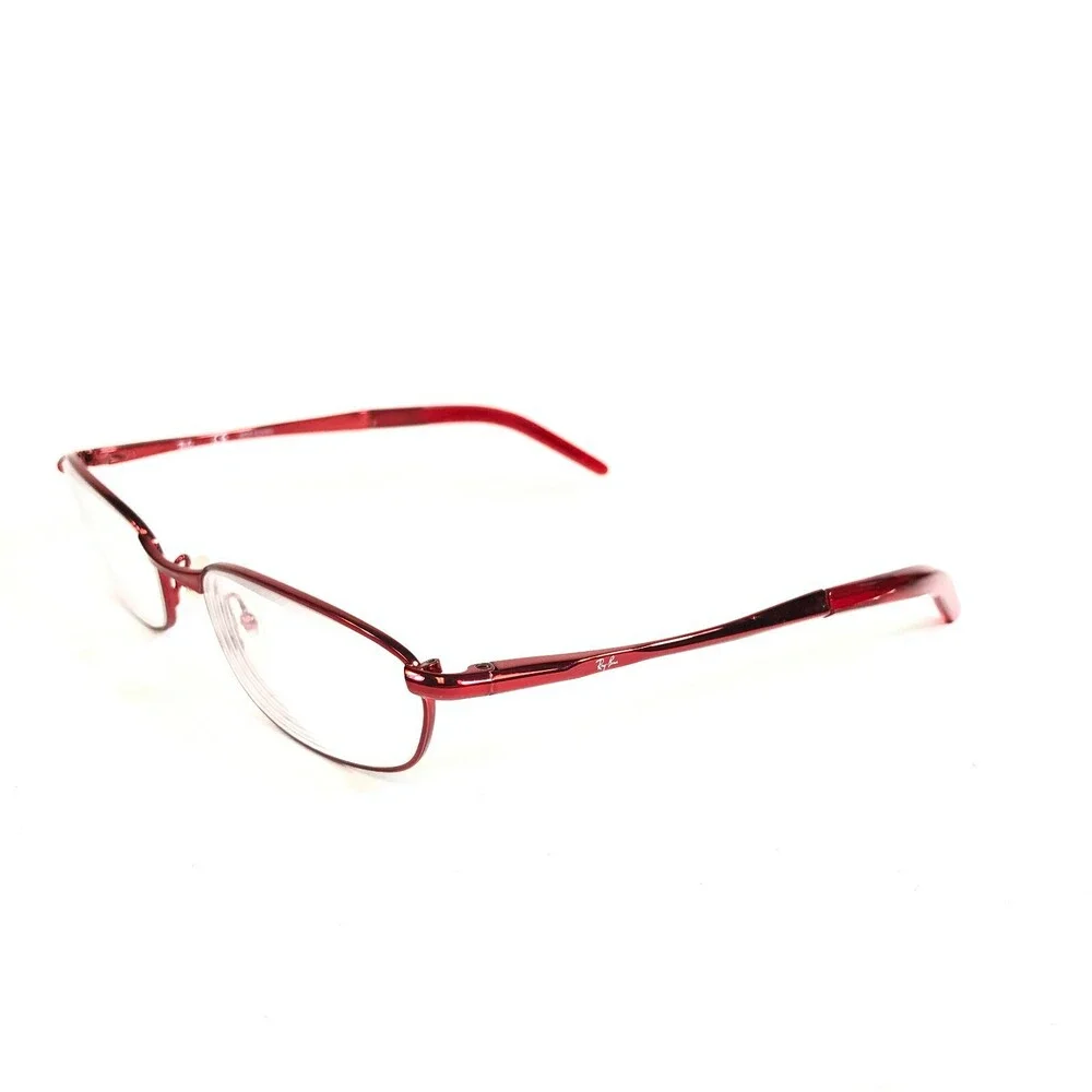 Ray-Ban Petite Eyeglasses Frames RB6109 2539 Red Oval Full Wire Rim 51-17-140